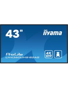 iiyama LH4360UHS-B2AG signage display Cyfrowa tablica A 108 cm (42.5") LED Wi-Fi 500 cd/m² 4K Ultra HD Czarny Procesor