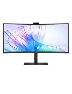 Samsung Monitor 34 cale ViewFinity S65VC VA 3440x1440 UWQHD 21:9 1xHDMI 1xDP 1xUSB-C (90W) 2xUSB 3.0 LAN (RJ45) 5ms HAS Webcam