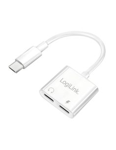 LogiLink Adapter USB-C do 2x USB -C, PD 60W / audio