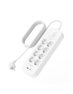 Belkin Listwa przeciwprzepięciowa SurgePlus 8x schuko 1xUSB-A 1xUSB-C 900J 2m