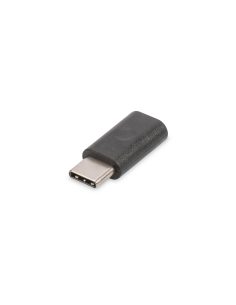 Adapter DIGITUS USB 2.0 HighSpeed Typ USB C/microUSB B M/Ż czarny