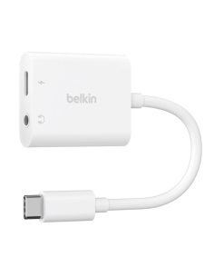 Belkin Adapter USB-C to 3.5 MM AUDIO + kabel USB-C biały