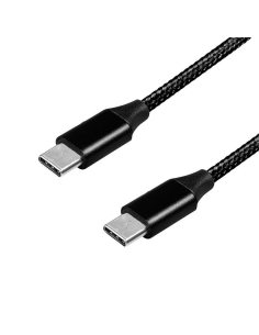 Kabel USB 2.0 LogiLink CU0153 USB-C - USB-C, M/M, czarny, 0,3m