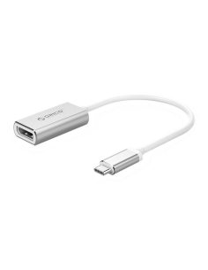 Kabel adapter Orico XC-103-SV-BP USB-C - DisplayPort, M/F, 4K@60Hz, alu, 0,15m